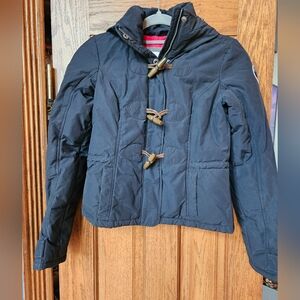 Abercrombie & Fitch Youth Navy Toggle Hooded Coat - XS